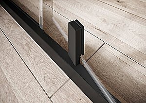 Душевая дверь Ravak NEXTY NDOP2 100 профиль черный/стекло прозрачное купить в интернет-магазине Sanbest