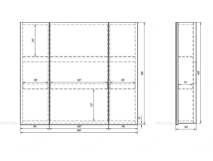 Зеркальный шкаф Alvaro Banos Viento 80 8403.5000 купить в интернет-магазине сантехники Sanbest
