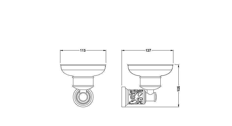 Мыльница Schein Carving 7065004 хром купить в интернет-магазине сантехники Sanbest