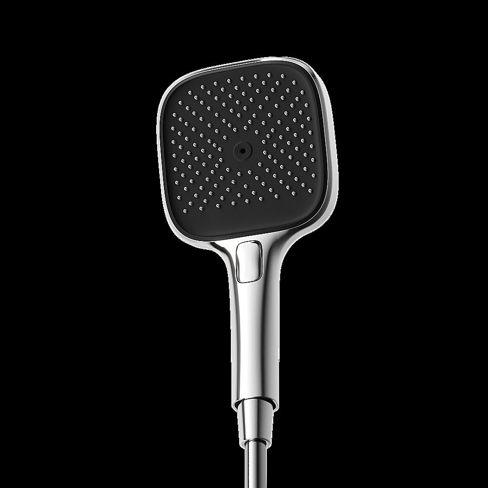 Душевая лейка Sancos Nok square SC6002CH-B хром/черный матовый купить в интернет-магазине сантехники Sanbest