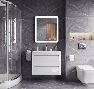 Зеркало с подсветкой ART&MAX LATINA 65x80 в ванную от интернет-магазине сантехники Sanbest