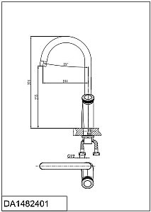 Смеситель для кухни D&K Bayern.Alfeld DA1482401 купить в интернет-магазине сантехники Sanbest