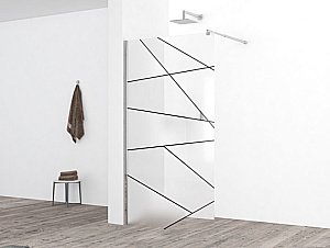 Душевое ограждение CeruttiSpa PICK T120 120 стекло матовое/профиль хром купить в интернет-магазине Sanbest