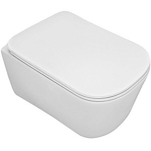 Унитаз подвесной Kerasan Tribeca 5114 Белый матовый, безободковый купить в интернет-магазине Sanbest