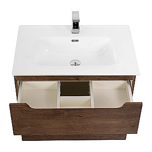 Тумба с раковиной Belbagno ETNA 90 Rovere Moro для ванной в интернет-магазине Sanbest