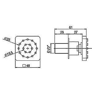 Форсунка для душа PAINI 50CR721Q хром купить в интернет-магазине сантехники Sanbest