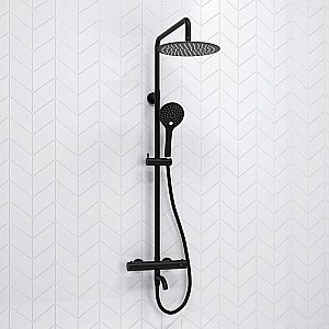 Душевая система WasserKraft A288.258.078.BM Thermo черный купить в интернет-магазине сантехники Sanbest