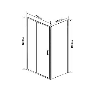 Душевой уголок Vincea Intra VSR-1I809090CL 80x90 стекло прозрачное/профиль хром купить в интернет-магазине Sanbest