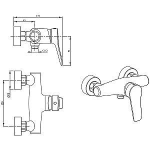 Смеситель для душа Kaiser Sena 74077 купить в интернет-магазине сантехники Sanbest