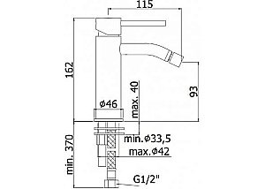 Смеситель для биде Paffoni Light LIG131CR купить в интернет-магазине сантехники Sanbest