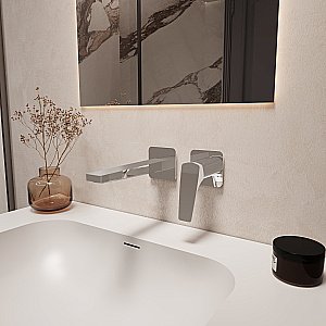 Смеситель для раковины Vincea Puro VBFW-5P01CH встраиваемый однорычажный, хром купить в интернет-магазине сантехники Sanbest