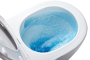 Унитаз подвесной Azario Grado AZ-0046-UQ1 белый, безободковый, с крышкой микролифт, слив торнадо купить в интернет-магазине Sanbest