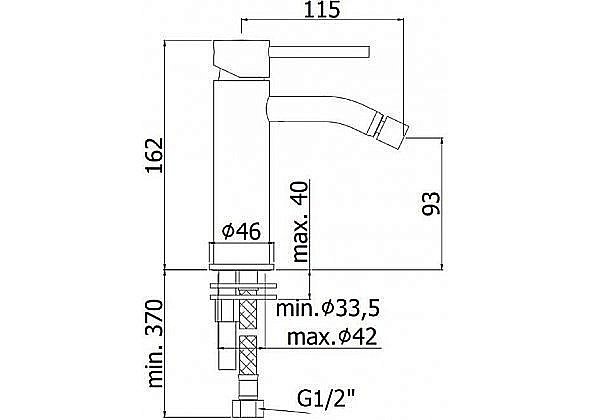 Смеситель для биде Paffoni Light LIG131CR купить в интернет-магазине сантехники Sanbest