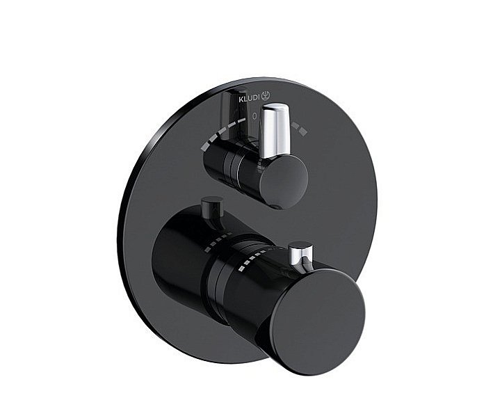 Смеситель для душа Kludi Balance 528108775 черный матовый/хром купить в интернет-магазине сантехники Sanbest