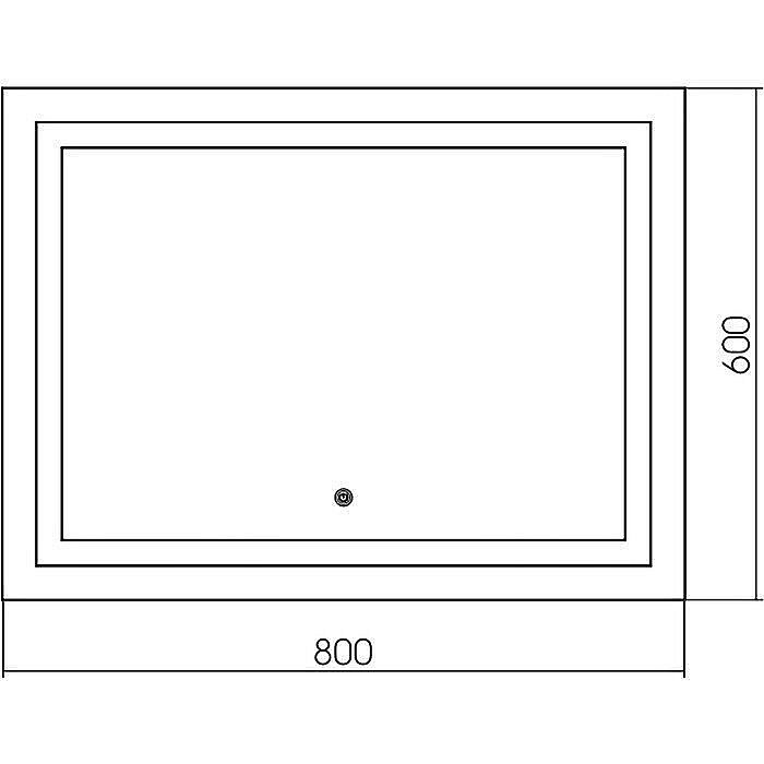 Зеркало Mixline Ливия 542561 80 в ванную от интернет-магазине сантехники Sanbest