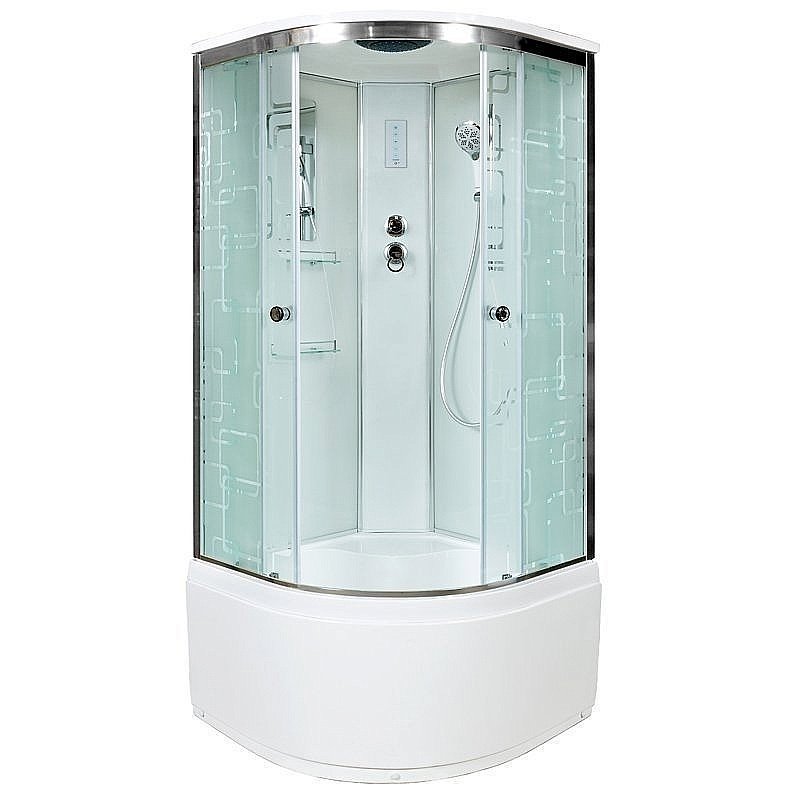 Душевая кабина DTO ЕМ4510 с пультом 100х100 купить в интернет-магазине Sanbest