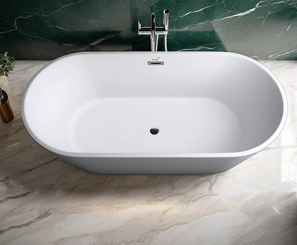 Ванна акриловая CeruttiSpa SKYE 10513 170x75 белая купить в интернет-магазине Sanbest