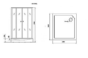 Душевая кабина Grossman Classic GR270Q 100x100 купить в интернет-магазине Sanbest