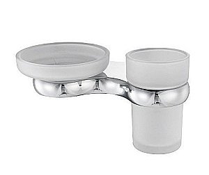 Держатель стакана и мыльницы WasserKRAFT Berkel K-6826 купить в интернет-магазине сантехники Sanbest