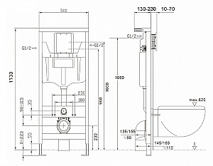 Унитаз ABBER Rechteck AC1201-AC0108-AC0126 белый, с крышкой микролифт, с инсталляцией, безободковый купить в интернет-магазине Sanbest