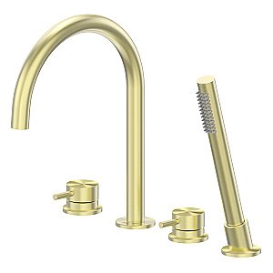 Смеситель для ванны Abber Wasser Kreis 316 AF8113BG брашированное золото купить в интернет-магазине сантехники Sanbest