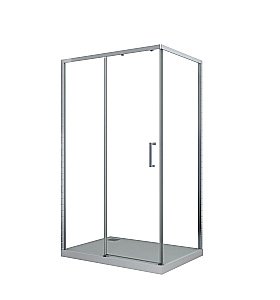 Душевой уголок CeruttiSpa Vito 110x80 Vito110-L стекло прозрачное/профиль хром купить в интернет-магазине Sanbest