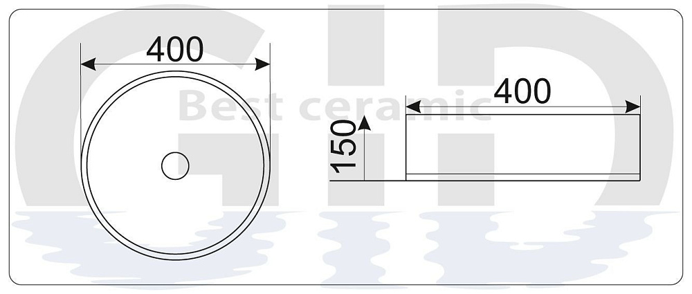 Раковина GID 9011 купить в интернет-магазине Sanbest