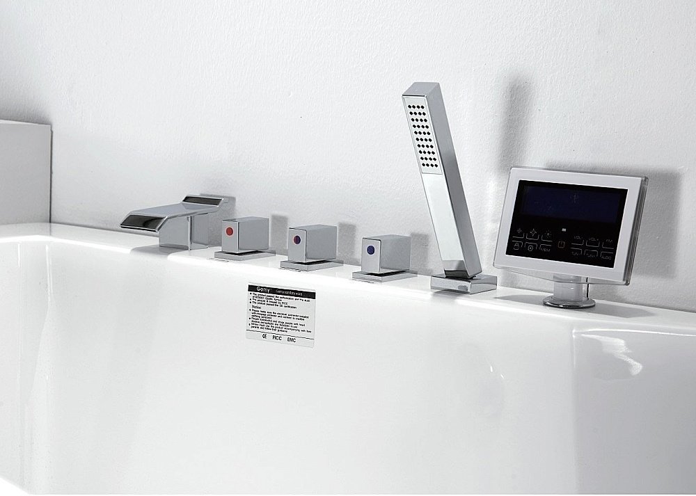 Ванна акриловая Gemy Enjoy Yourself G9066-II O 171х86 белая с гидромассажем купить в интернет-магазине Sanbest