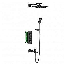 Душевая система Timo Petruma SX-5149/03SM черная матовая купить в интернет-магазине сантехники Sanbest