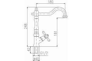 Смеситель для раковины Rav-Slezak Morava MK394/8 хром купить в интернет-магазине сантехники Sanbest