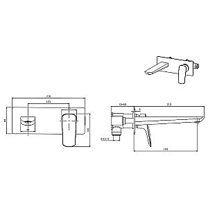 Смеситель для раковины Aquatek Вега AQ1013CR хром купить в интернет-магазине сантехники Sanbest