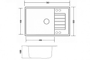 Мойка для кухни ZORG GR 780 BLACK BRONZE купить в интернет-магазине сантехники Sanbest
