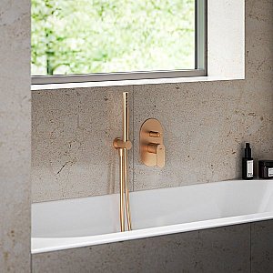 Смеситель для душа Ravak Eleganta X070372 розовое золото купить в интернет-магазине сантехники Sanbest