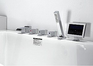 Ванна акриловая Gemy Enjoy Yourself G9066-II O 171х86 белая с гидромассажем купить в интернет-магазине Sanbest