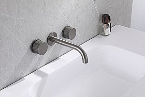 Смеситель для раковины Abber Wasser Kreis AF81122NG никель купить в интернет-магазине сантехники Sanbest