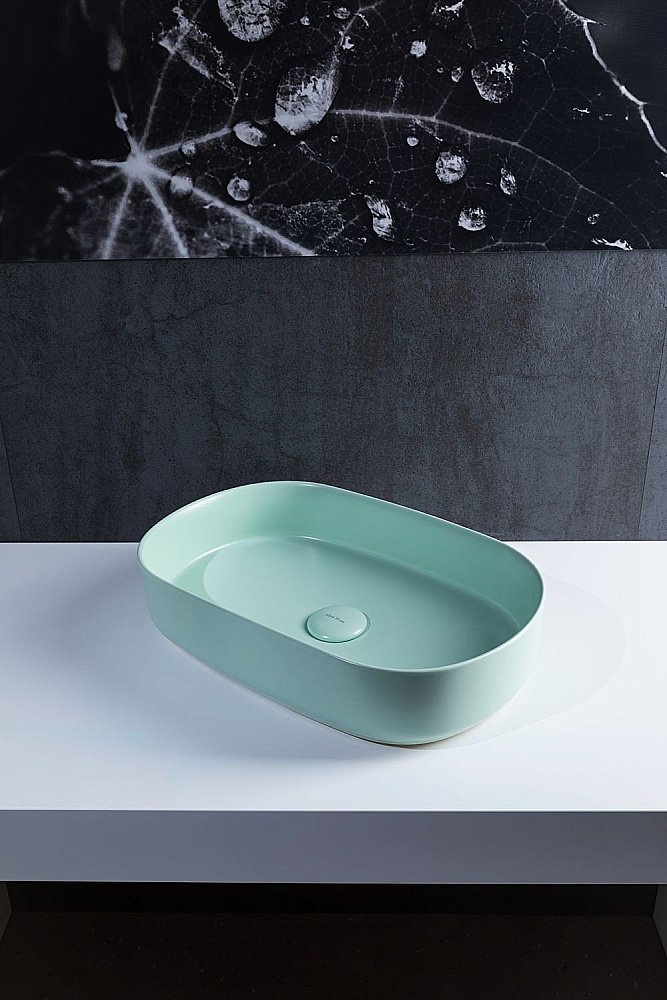 Раковина накладная Allen Brau Fantasy 55 4.11022.MT мятная купить в интернет-магазине Sanbest