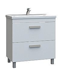 Тумба с раковиной Vigo Nova 2-800 белая для ванной в интернет-магазине Sanbest