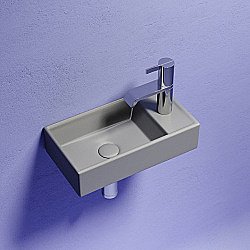 Раковина Ceramica Nova Element CN6051LMH антрацит матовый левая купить в интернет-магазине сантехники Sanbest