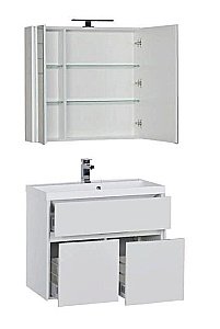 Тумба с раковиной Aquanet Латина 80 для ванной в интернет-магазине Sanbest