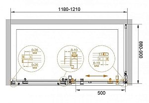 Душевой уголок Cezares Stylus-m 130x90 STYLUS-M-AH-1-130/90-C-Cr стекло прозрачное/профиль хром купить в интернет-магазине Sanbest