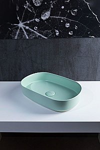 Раковина накладная Allen Brau Fantasy 55 4.11022.MT мятная купить в интернет-магазине Sanbest