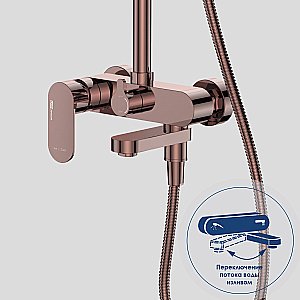 Душевая система WasserKraft Asphe A17301 розовое золото купить в интернет-магазине сантехники Sanbest