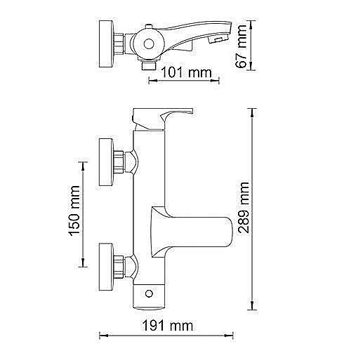 Смеситель для ванны WasserKRAFT Berkel 4801 купить в интернет-магазине сантехники Sanbest