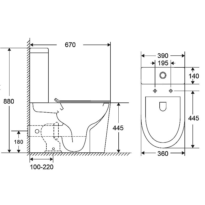 Инсталляция для унитаза Azario AZ-8010-1000 купить в интернет-магазине сантехники Sanbest