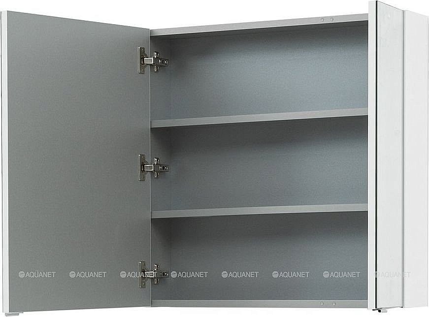 Зеркальный шкаф Aquanet Порто 70 белый купить в интернет-магазине сантехники Sanbest