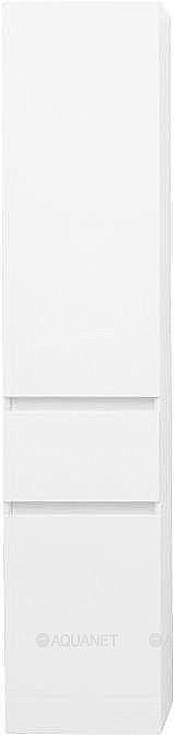 Шкаф-пенал Aquanet Йорк 209143 35 белый глянец для ванной в интернет-магазине сантехники Sanbest