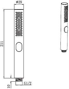 Душевая лейка Allen Brau Priority 5.31A20-GB золото брашированное купить в интернет-магазине сантехники Sanbest