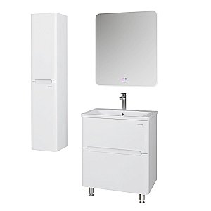 Тумба с раковиной напольная Grossman АДЕЛЬ-НОРМА 70 белая для ванной в интернет-магазине Sanbest