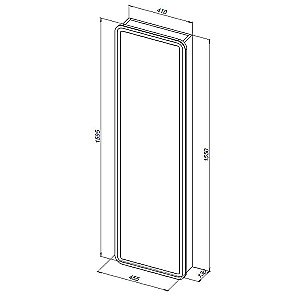 Пенал Aquanet Оптима 45 335438 белый для ванной в интернет-магазине сантехники Sanbest