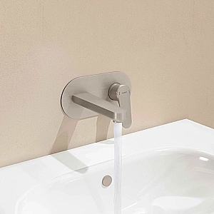 Смеситель для раковины VitrA Root Round A4272134EXP никель брашированный купить в интернет-магазине сантехники Sanbest